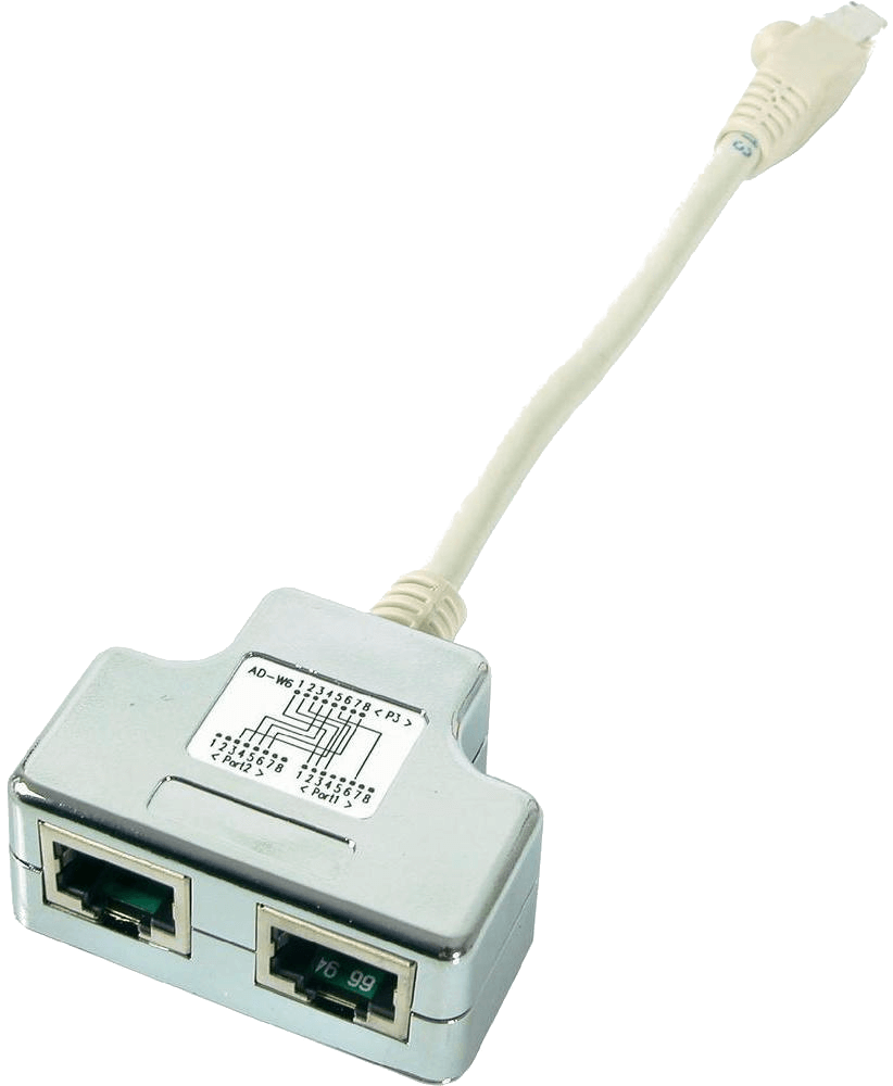 Doubleur ethernet (2 RJ45 sur 1 câble)